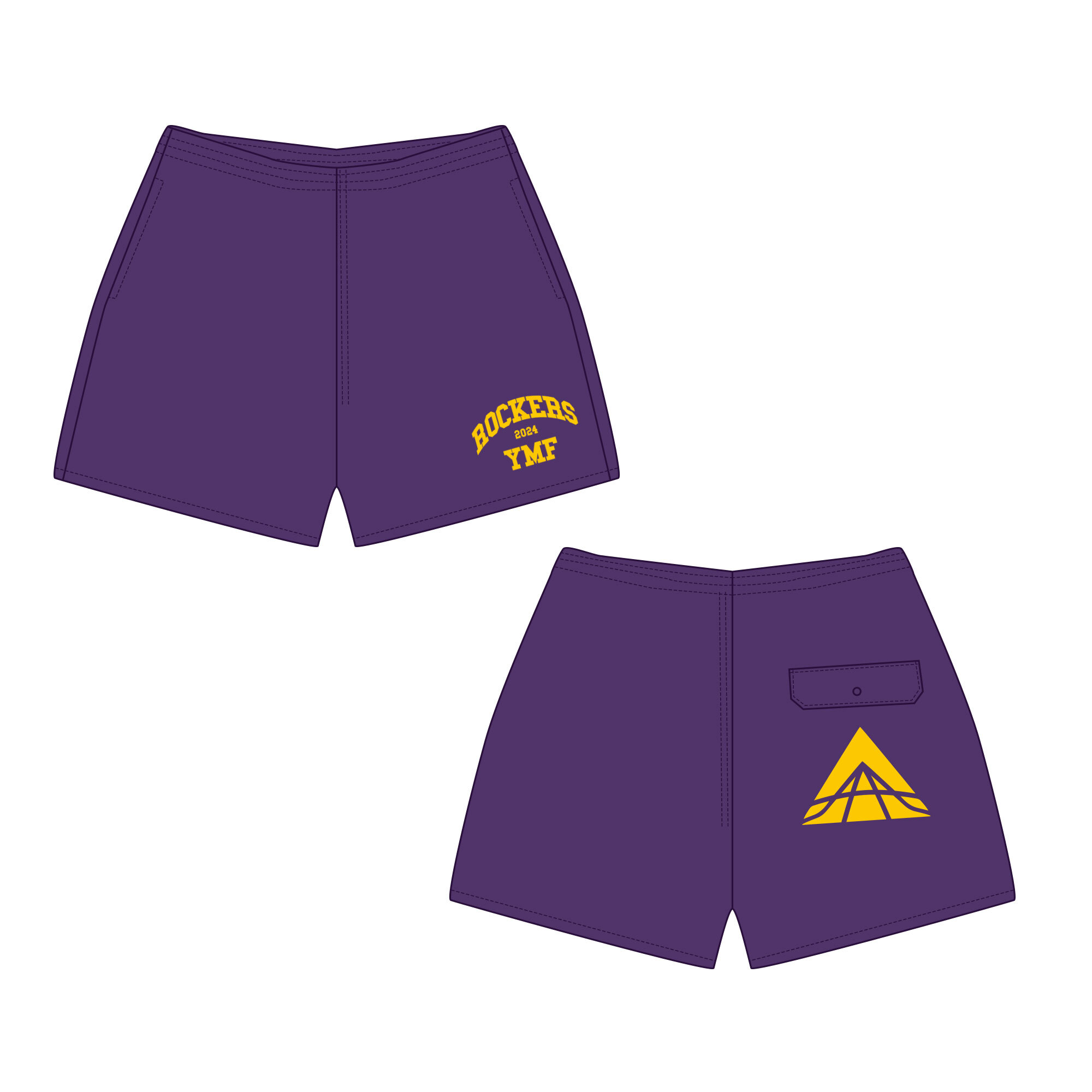 YMF OFFICIAL NYLON PANTS（PURPLE）