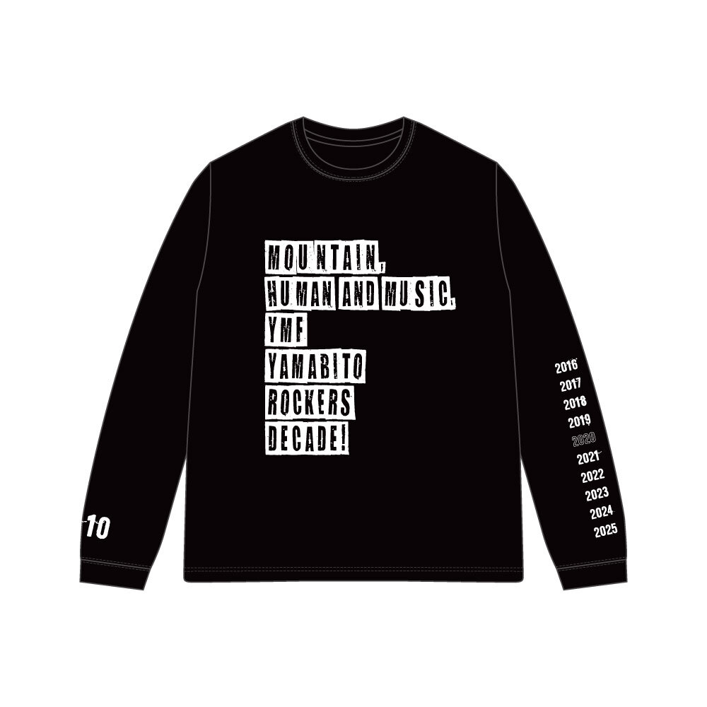 YMF LONG Tee Shirt(DECADE)<BLACK>
