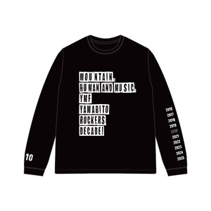 YMF LONG Tee Shirt(DECADE)＜BLACK＞